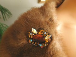 amber aurora brooch good a
